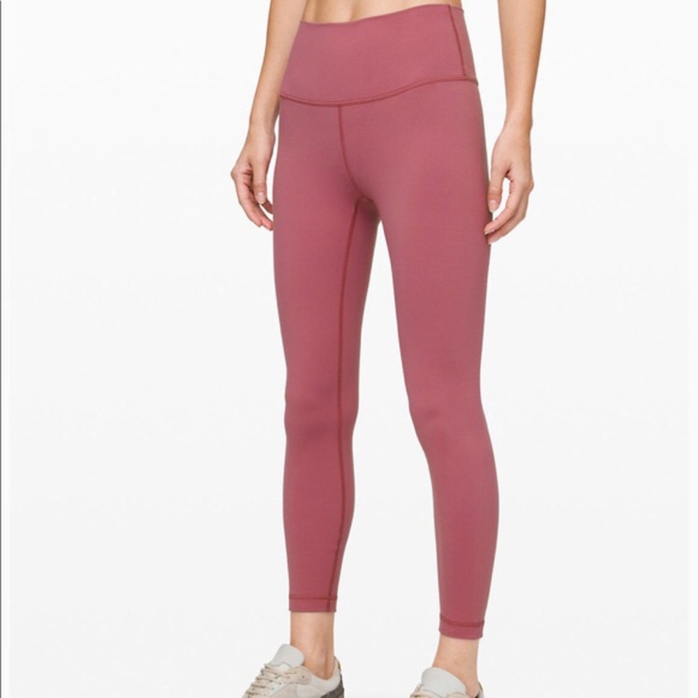 LULULEMON WONDER UNDER LEGGINGS PINK SIZE 8
